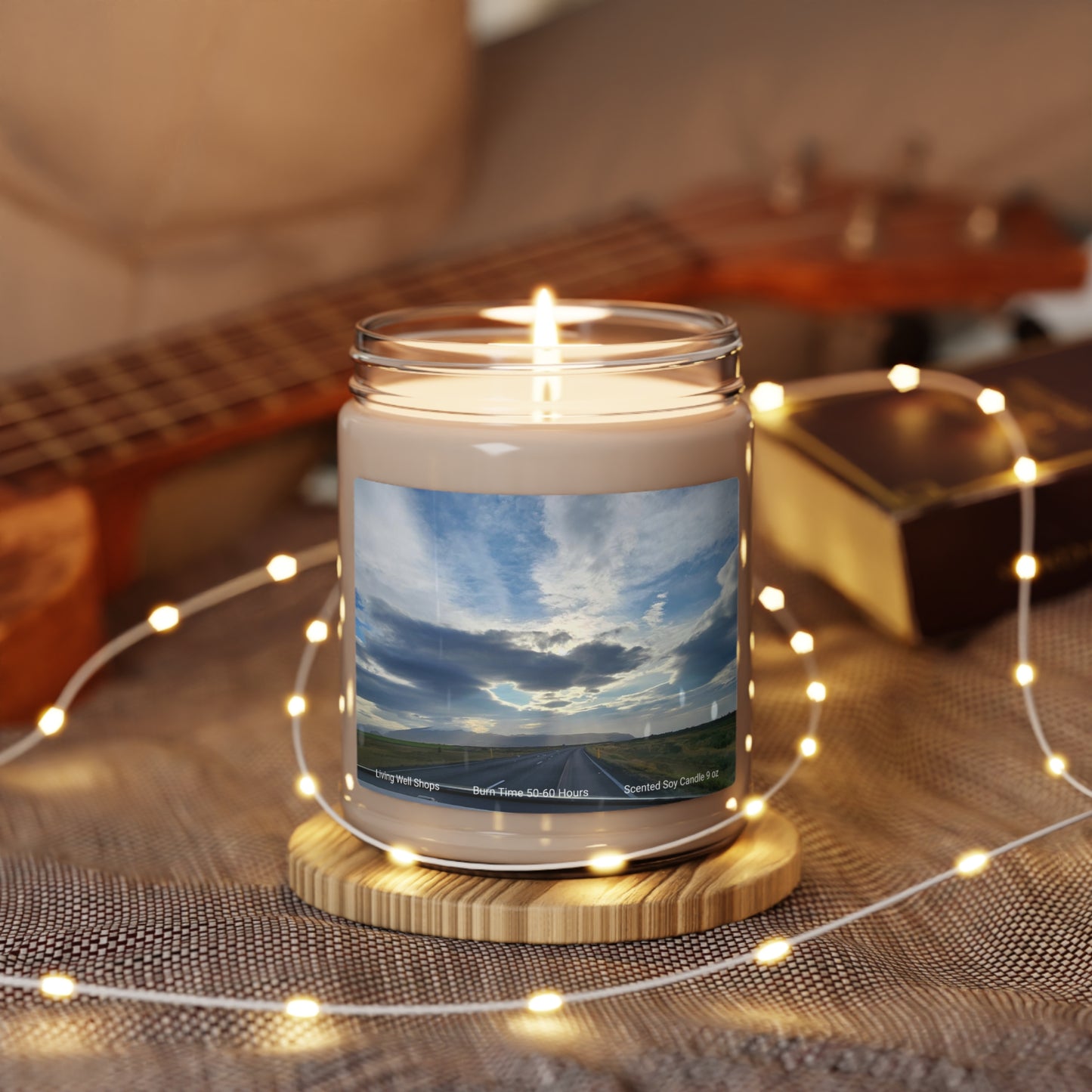 Beautiful Evening Sky Scented Soy Candle, 9oz