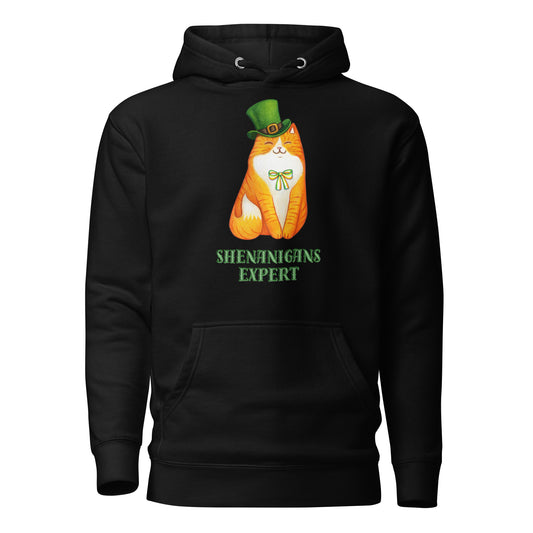 St Patrick's Day Shenanigans Cat Unisex Hoodie