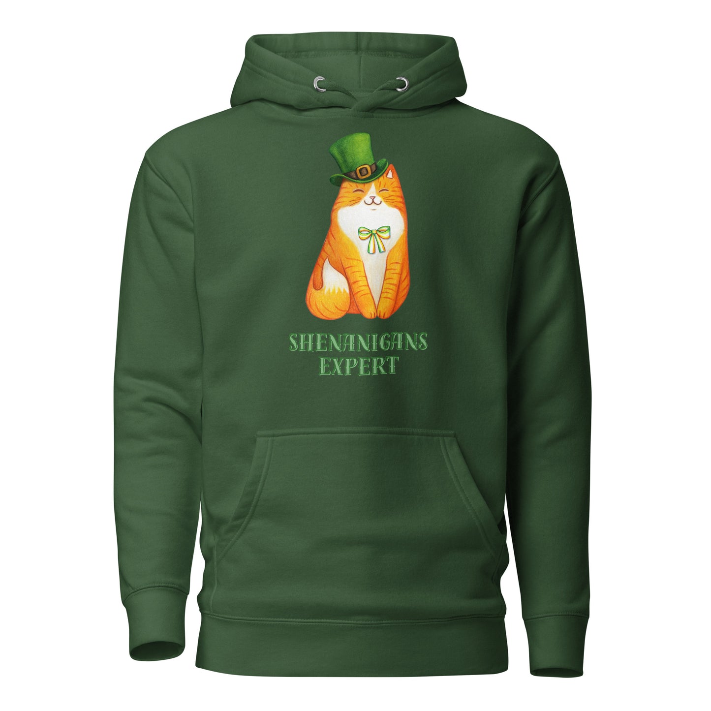 St Patrick's Day Shenanigans Cat Unisex Hoodie