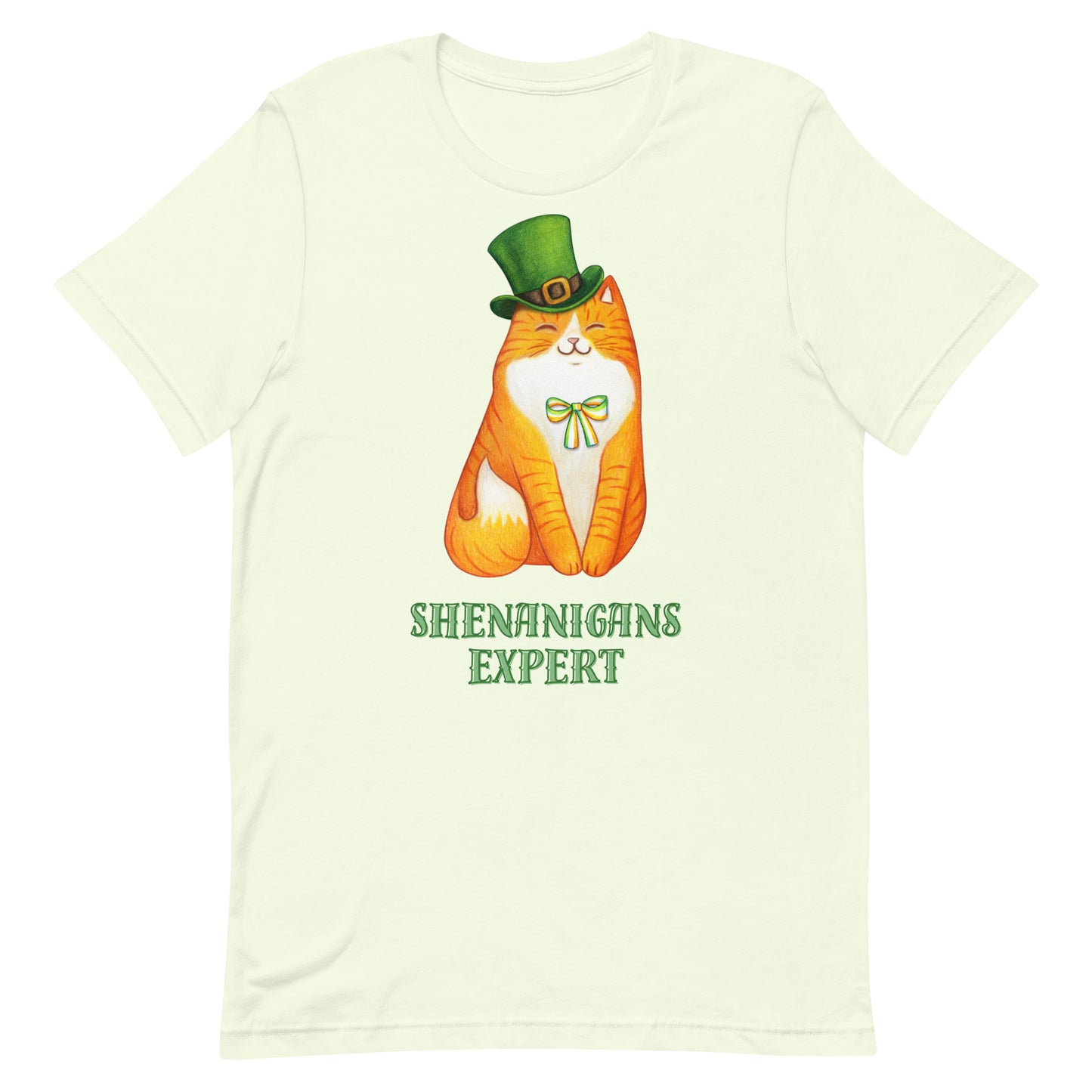 St Patrick's Day Shenanigans Funny Cat Unisex t-shirt