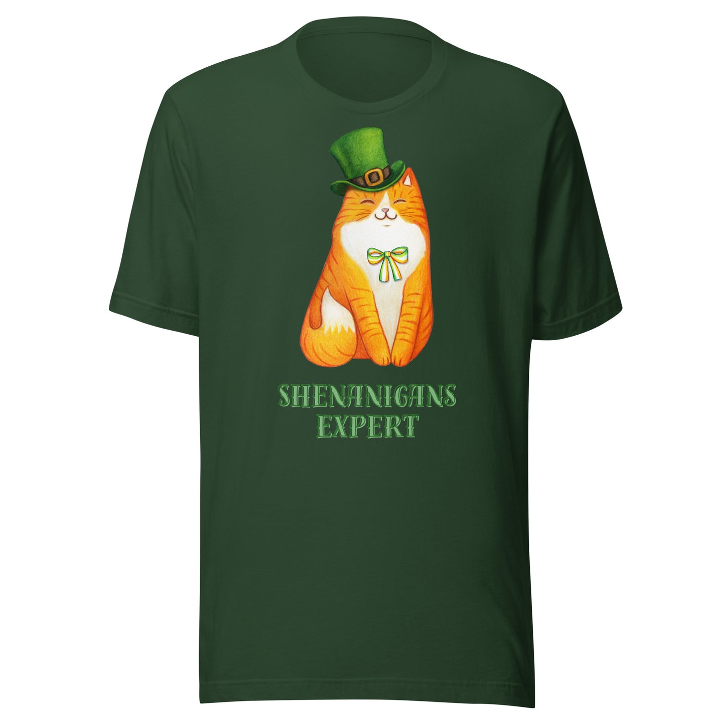 St Patrick's Day Shenanigans Funny Cat Unisex t-shirt