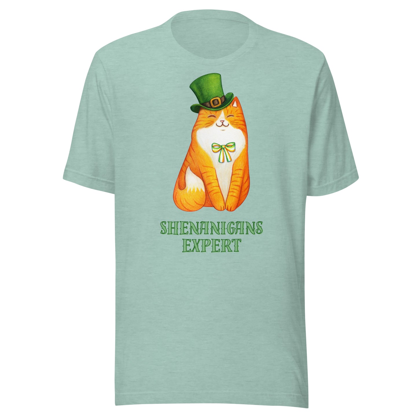 St Patrick's Day Shenanigans Funny Cat Unisex t-shirt