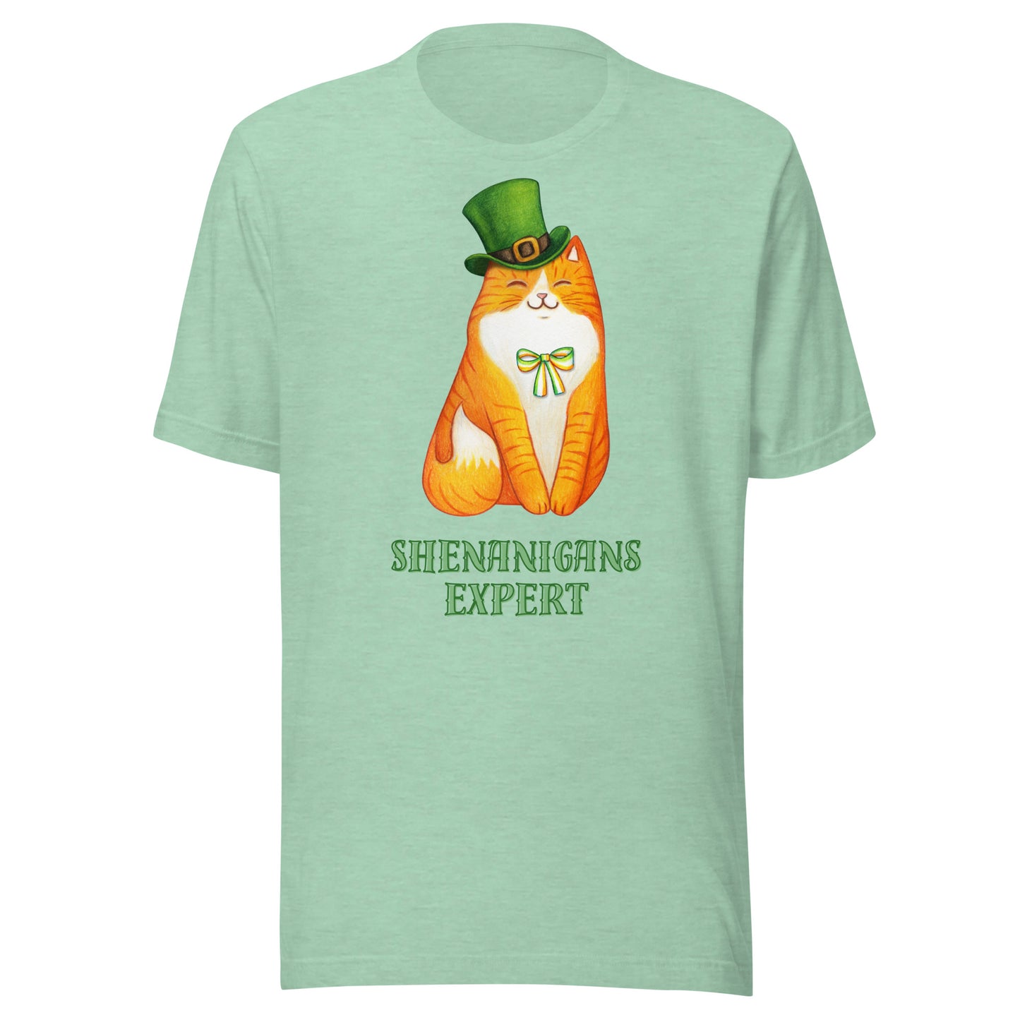 St Patrick's Day Shenanigans Funny Cat Unisex t-shirt